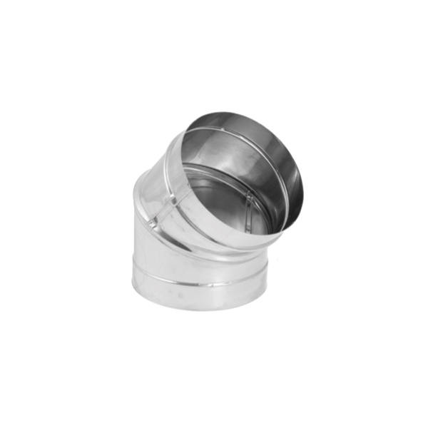 DuraBlack SS 6" - 45 degree elbow